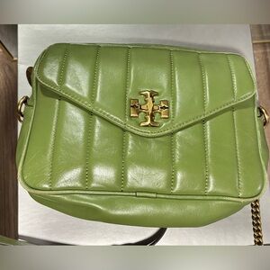 Tory Burch Olive Quilted Crossbody Bag